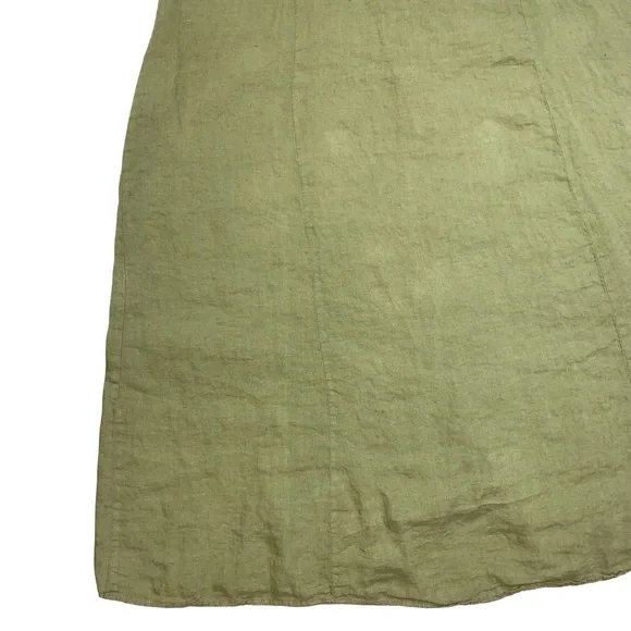 Zara Woman Buttoned Sleeveless Maxi Dress Large Lightweight V Neck Lagenlook - Picture 12 of 15